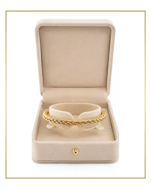 Esclava trenza de oro